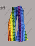 Women's Gradient Print Wide-Leg Pants