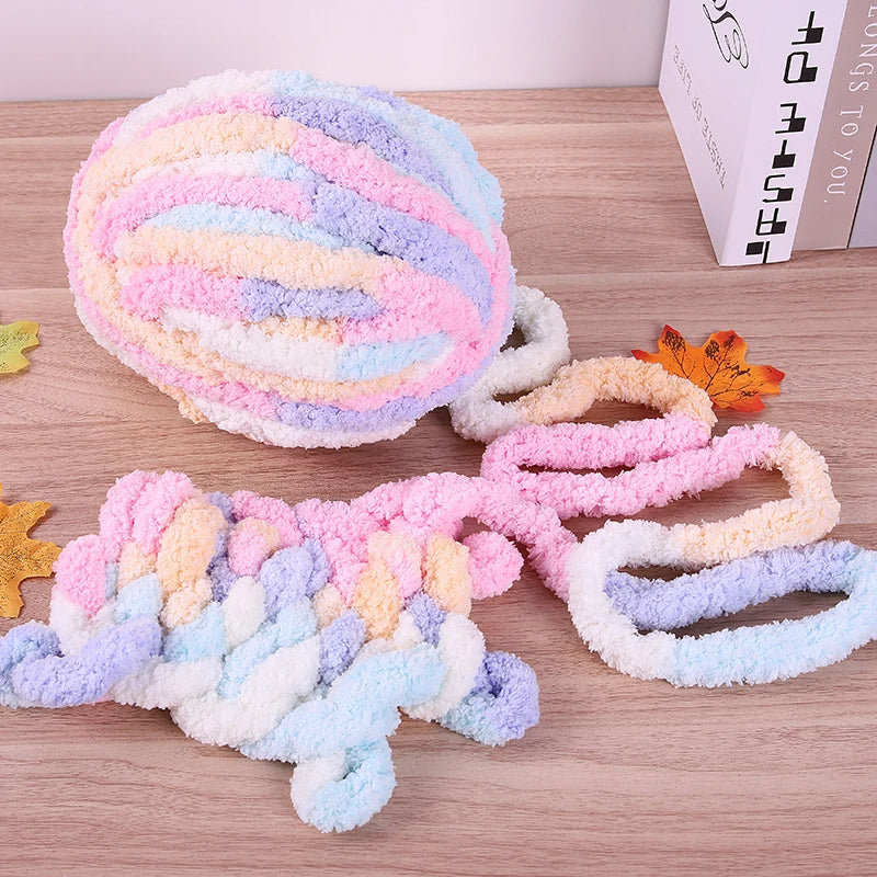 Chenille Yarn Blanket Kit – DIY Knitting Yarn