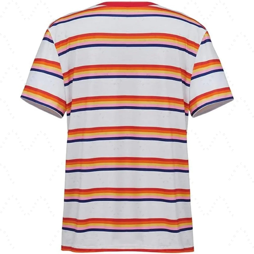 Kids' Cosplay Costume Set – Striped T-Shirt & Coat