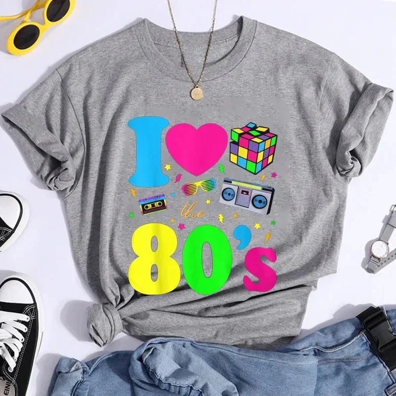 Women's "I Love the 80s" Graphic T-Shirt