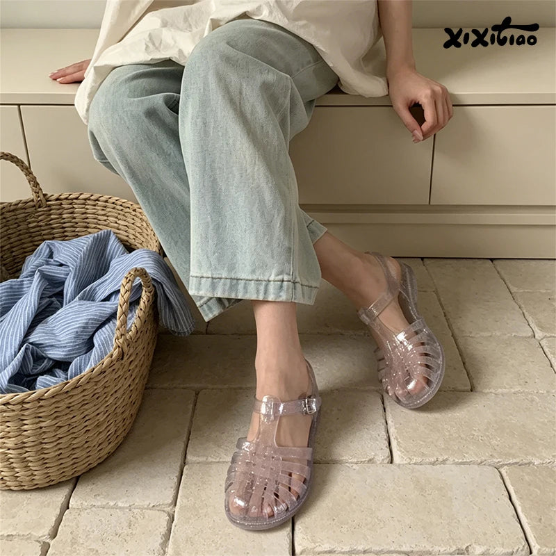 Women's Crystal Roman Sandals