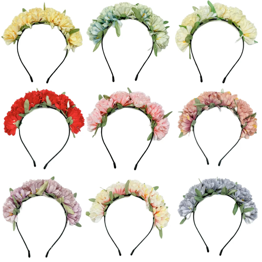 Floral Wedding Headband Set