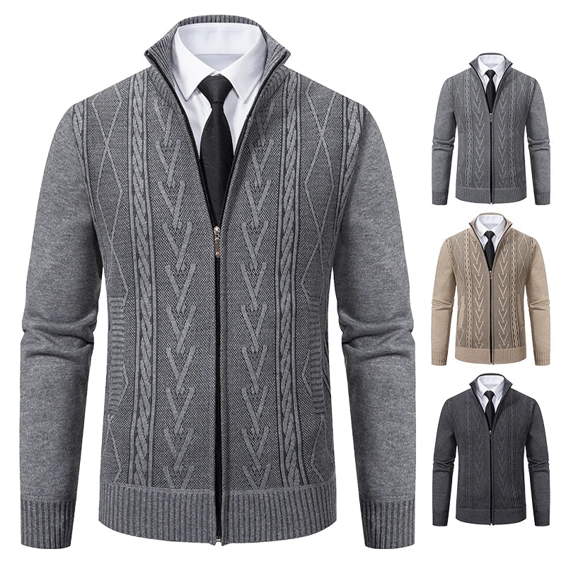 Men's Cashmere Padded Knit Sweater
