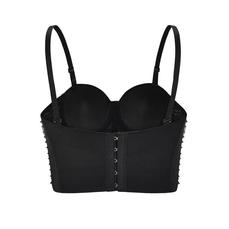 Women's Rivet Bralette Top – Punk Rave Style