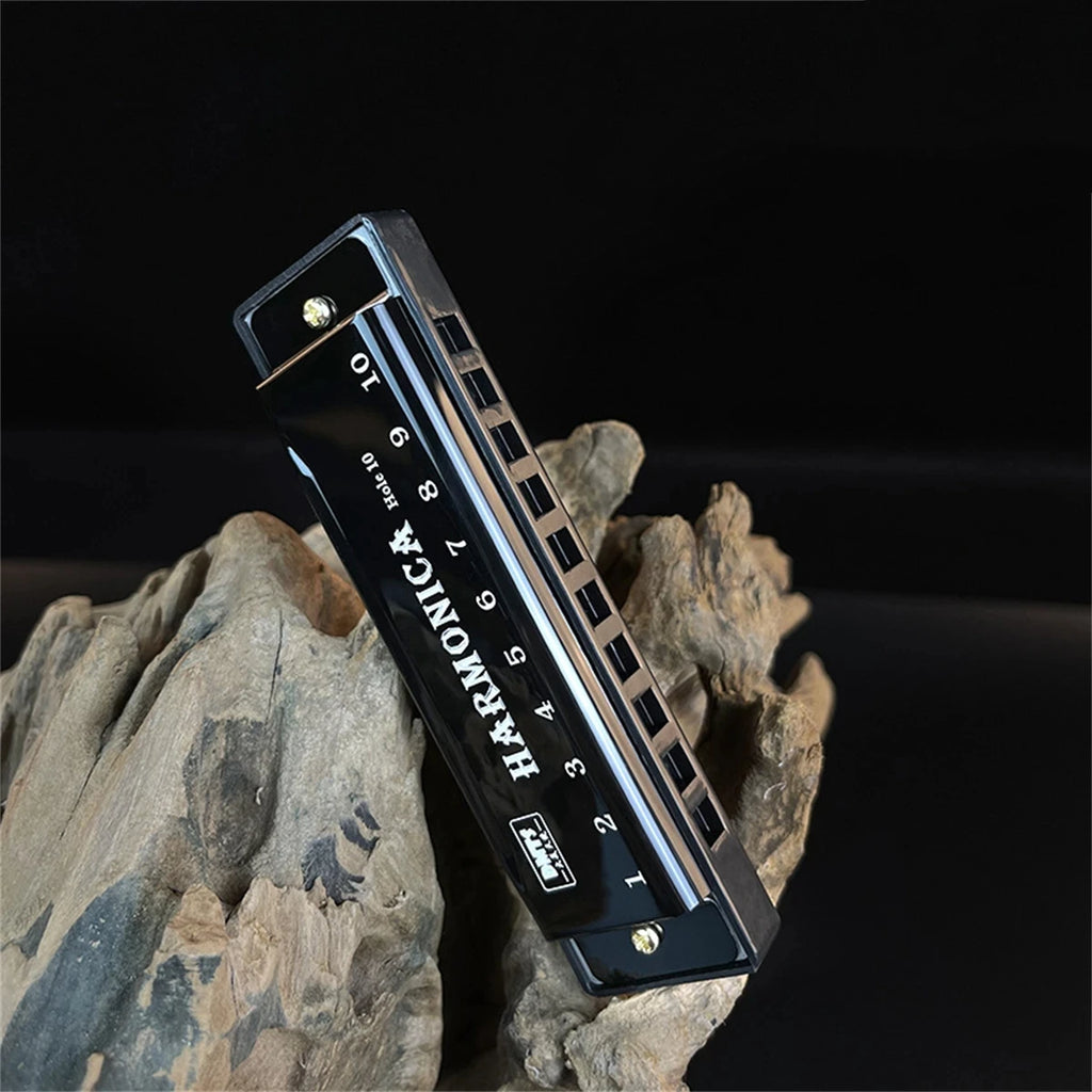 10-Hole Diatonic C Harmonica with Case