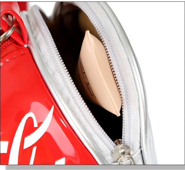 Y2K Clear Barrel Crossbody Bag – Soda Can Shape Purse