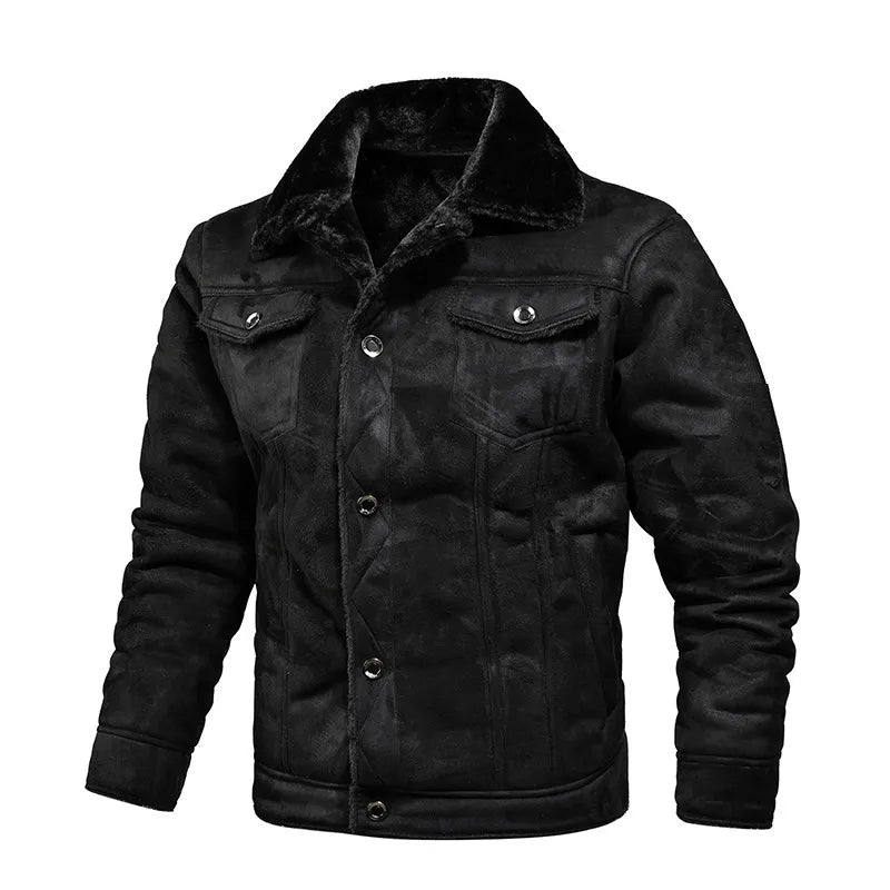 Men's Genuine Leather Bomber Jacket