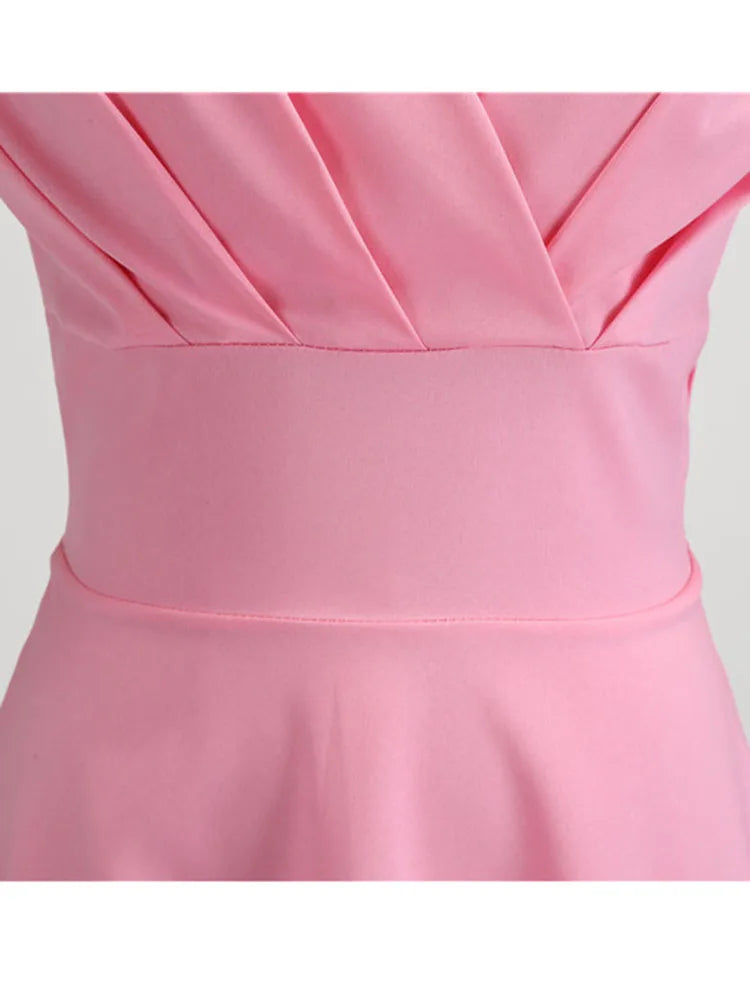 Women's Vintage Pin-Up Midi Dress