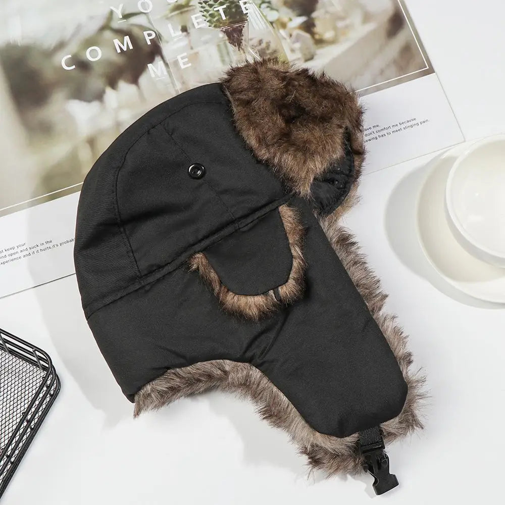 Unisex Fur Earflap Winter Hat