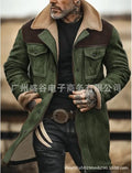 Men's Suede Multi-Pocket Zip Jacket