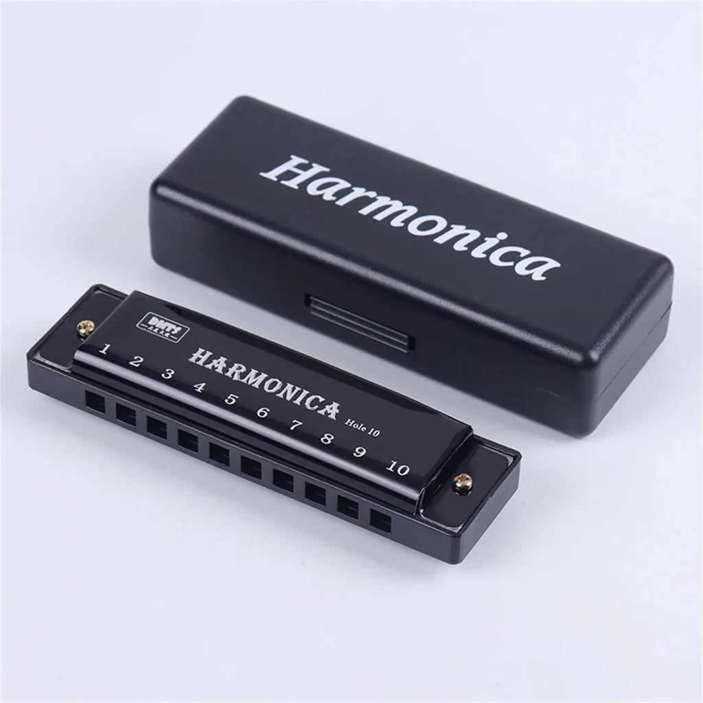 10-Hole Diatonic C Harmonica with Case