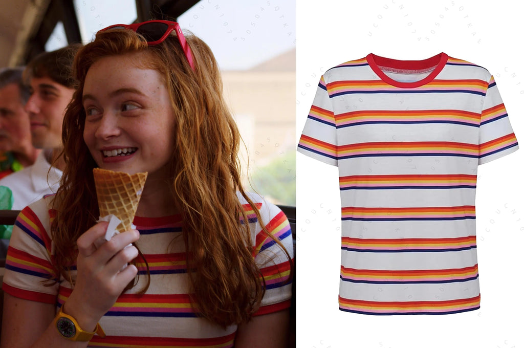 Kids' Cosplay Costume Set – Striped T-Shirt & Coat