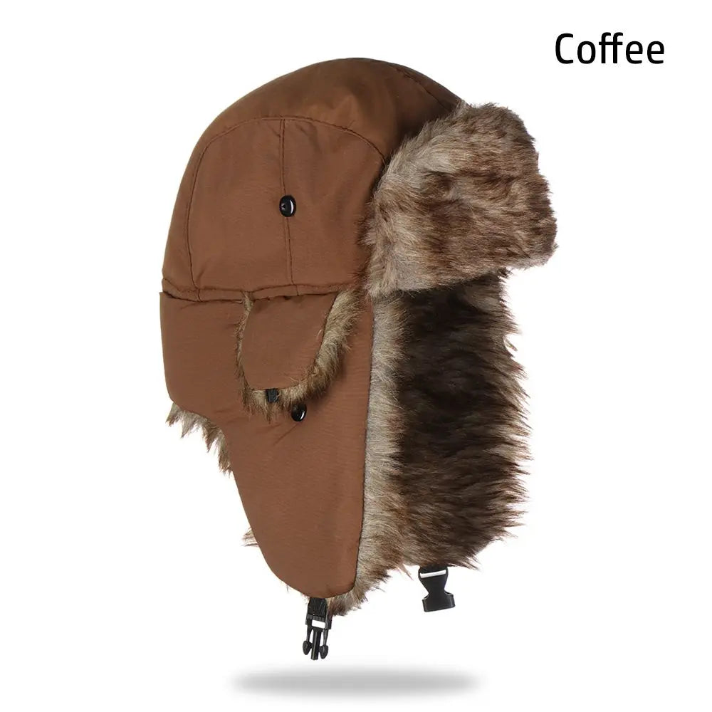 Unisex Fur Earflap Winter Hat