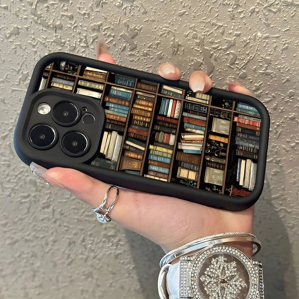 Bookshelf Pattern Phone Case