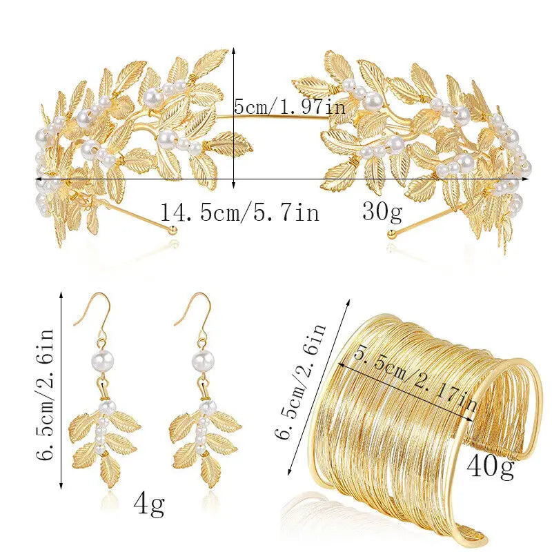 Greek Goddess Hair Jewelry Set