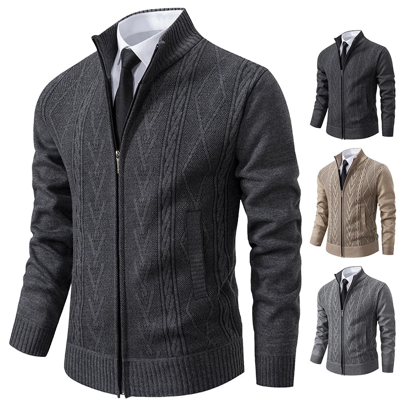 Men's Cashmere Padded Knit Sweater