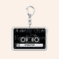 80s Cassette Tape Keychain – Retro Music Gift