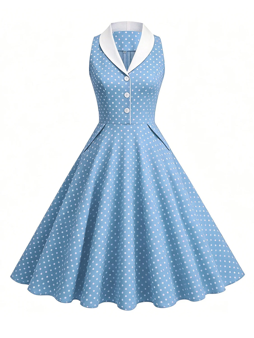 Women's 50s Polka Dot Party Dress