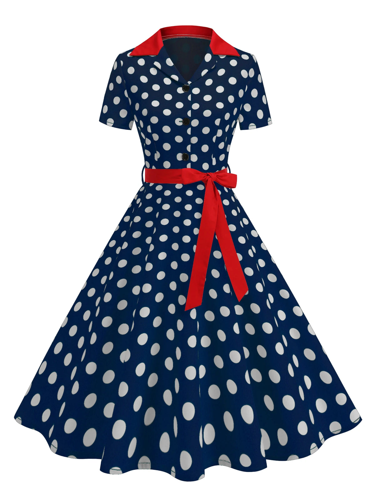 Women's Polka Dot 50s Party Dress