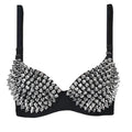 Women's Punk Rivet Lingerie Bra