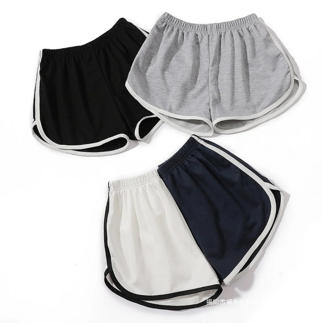 Women's Striped Sports Shorts