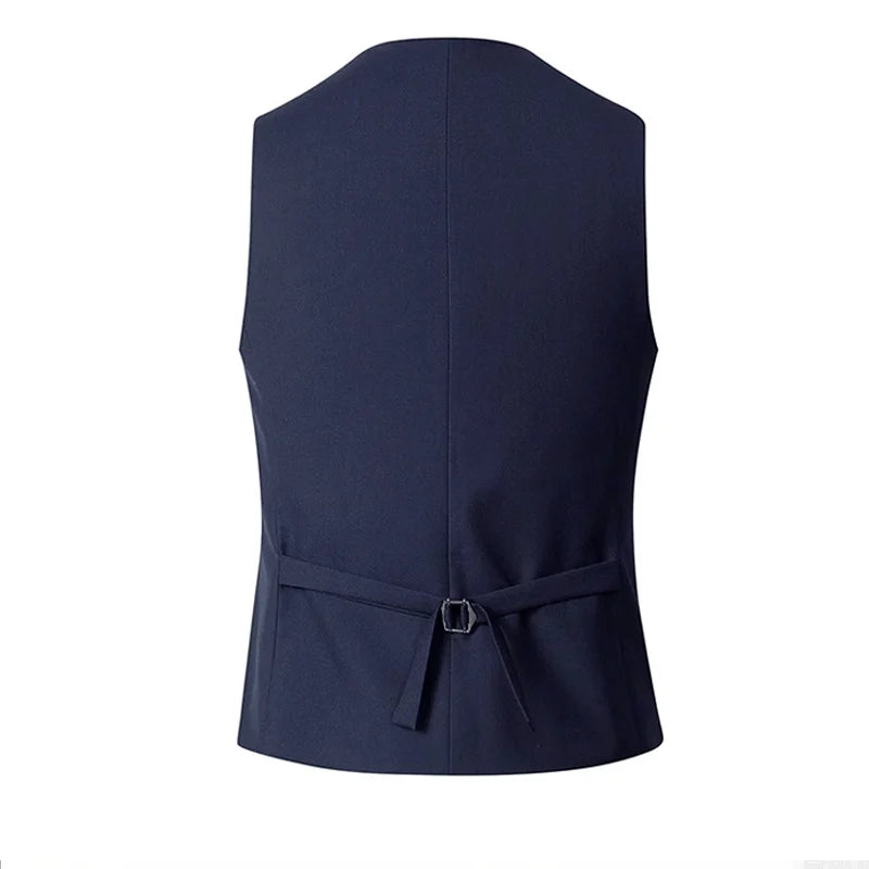 Men's Solid Color Suit Vest