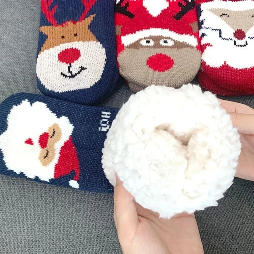 Christmas Fuzzy Slipper Socks