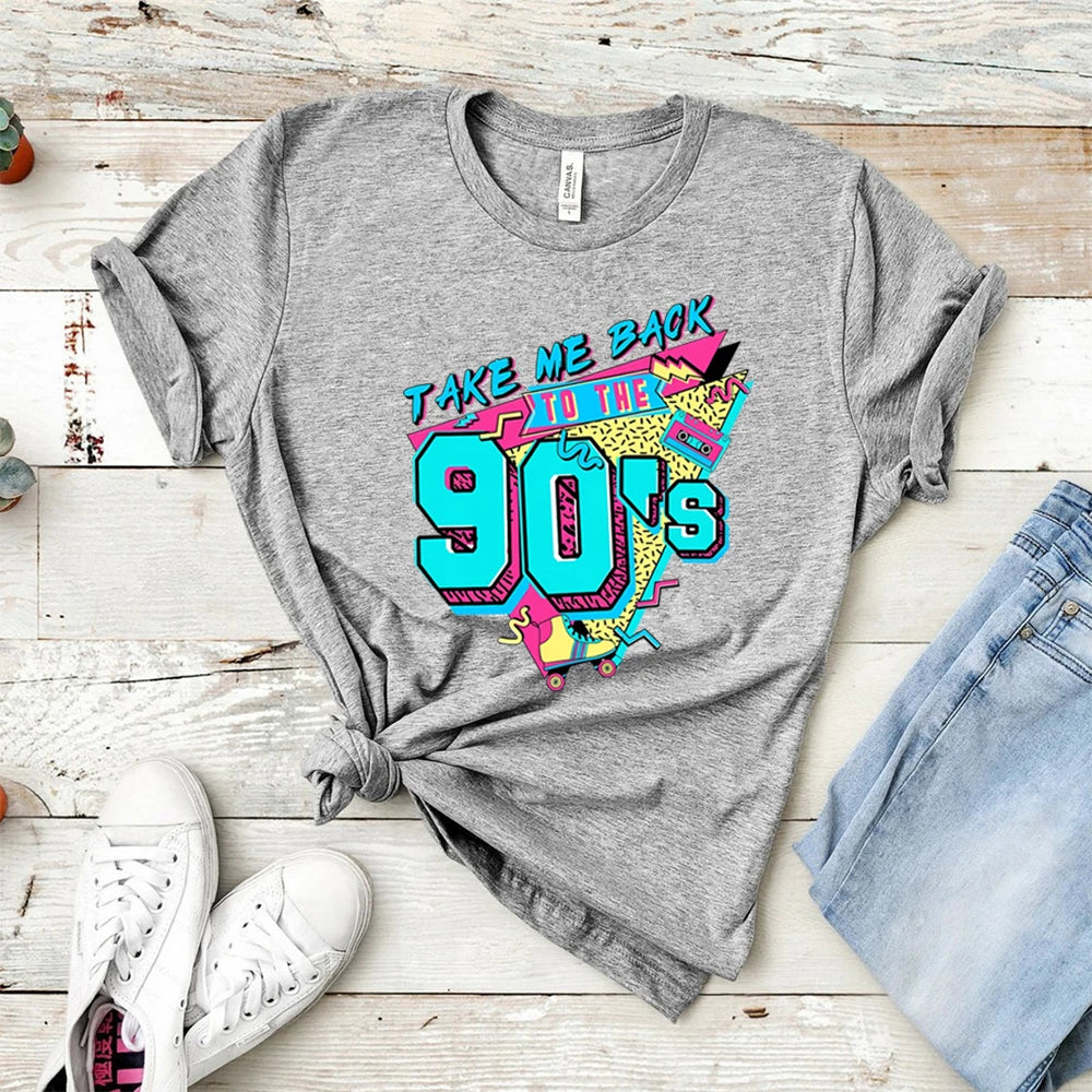 "Take Me Back to the 90s" Retro Graphic T-Shirt
