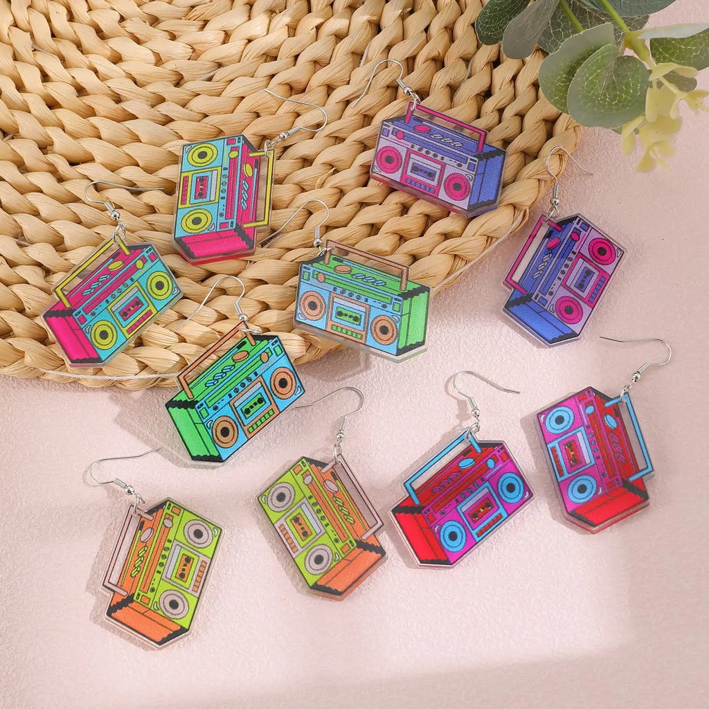 Cassette Tape Dangle Earrings – 90s Retro Jewelry