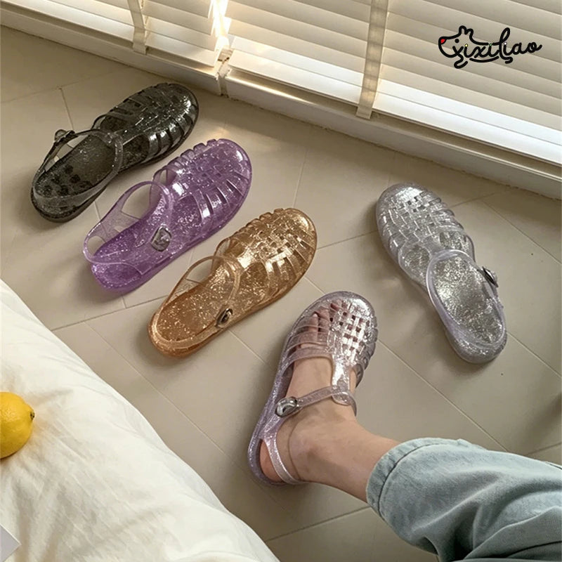 Women's Crystal Roman Sandals