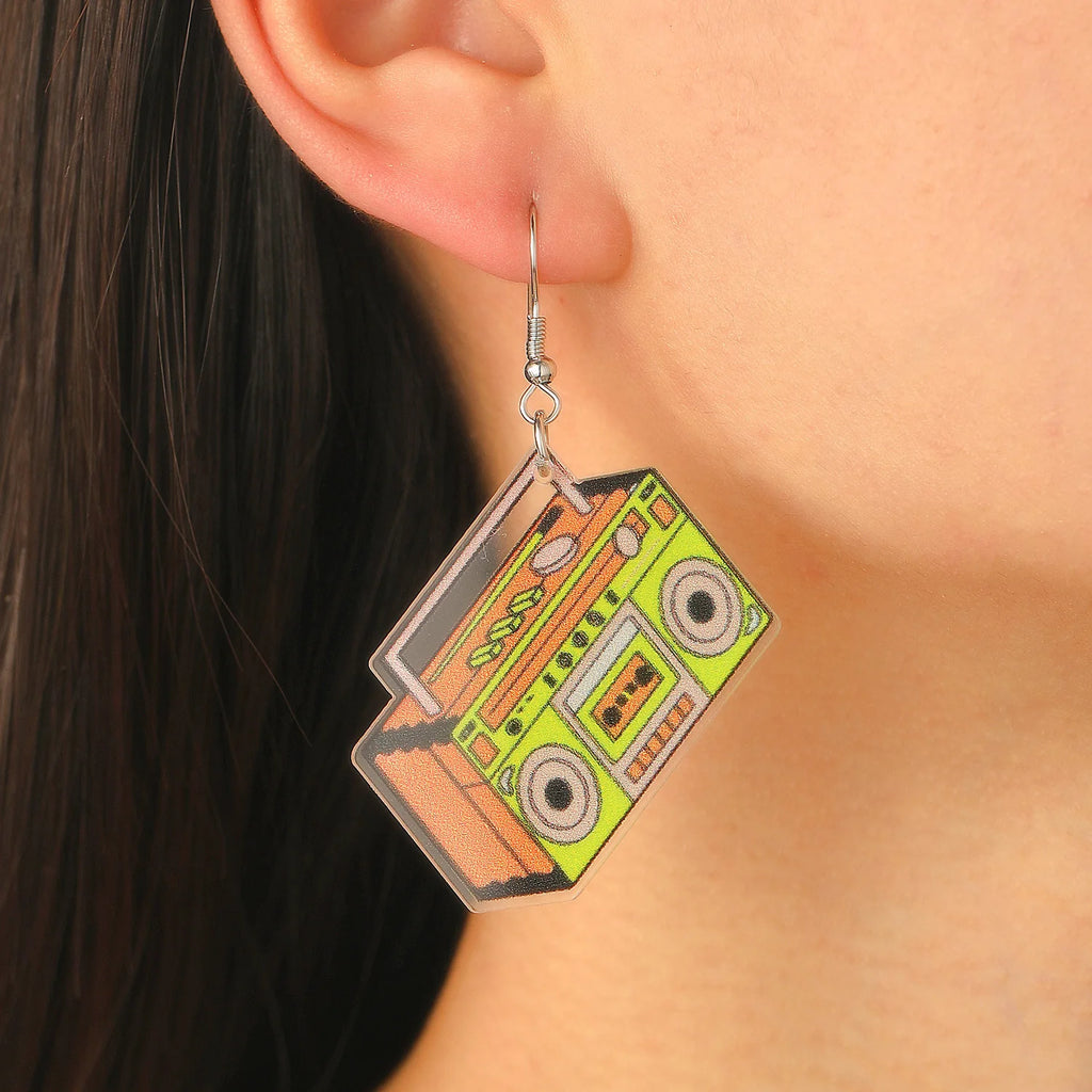 Cassette Tape Dangle Earrings – 90s Retro Jewelry