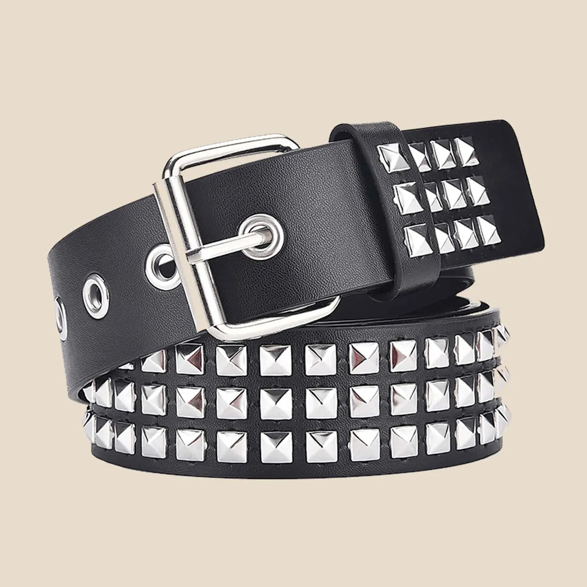 Punk Pyramid Rivet Belt