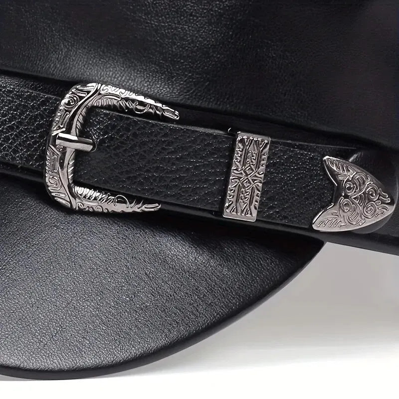 Women's Leather Sailor Hat