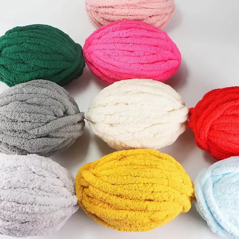 Chenille Yarn Blanket Kit – DIY Knitting Yarn
