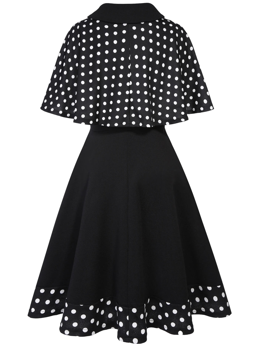 Women's 1950s Polka Dot Swing Dress Set