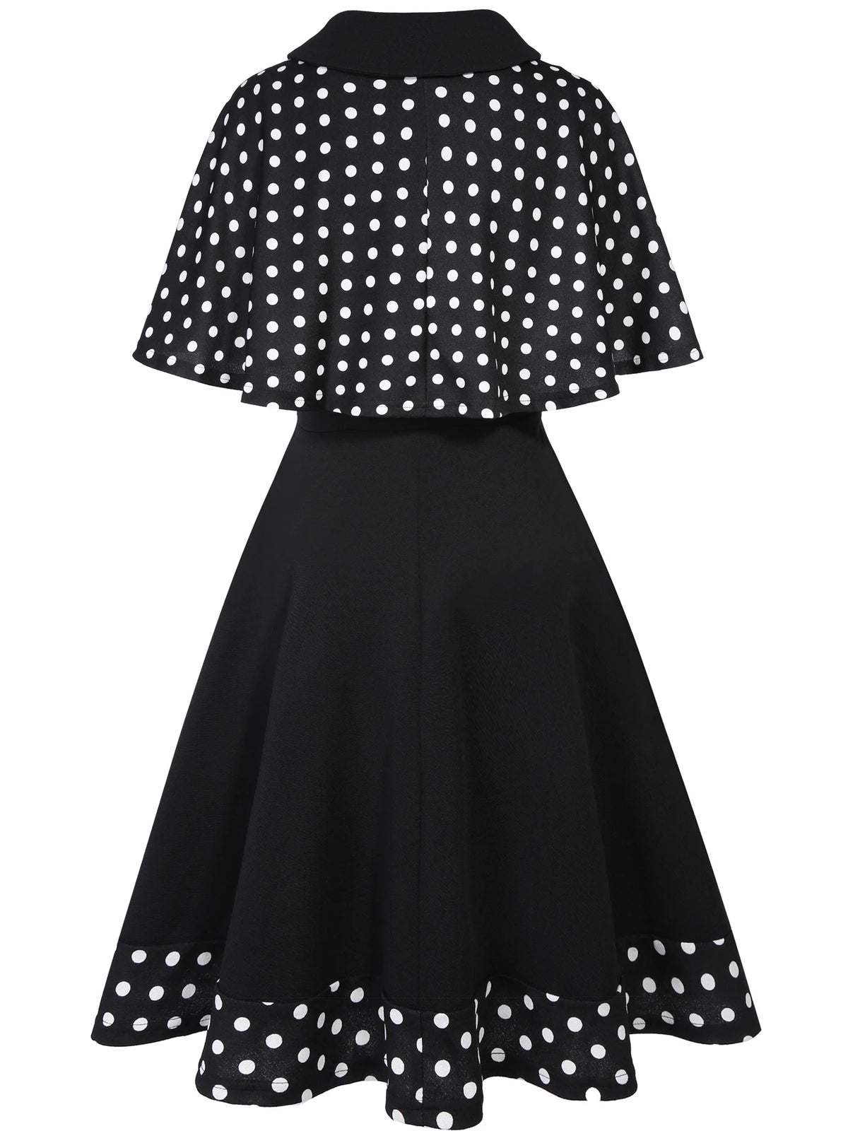 Women's 1950s Polka Dot Swing Dress Set