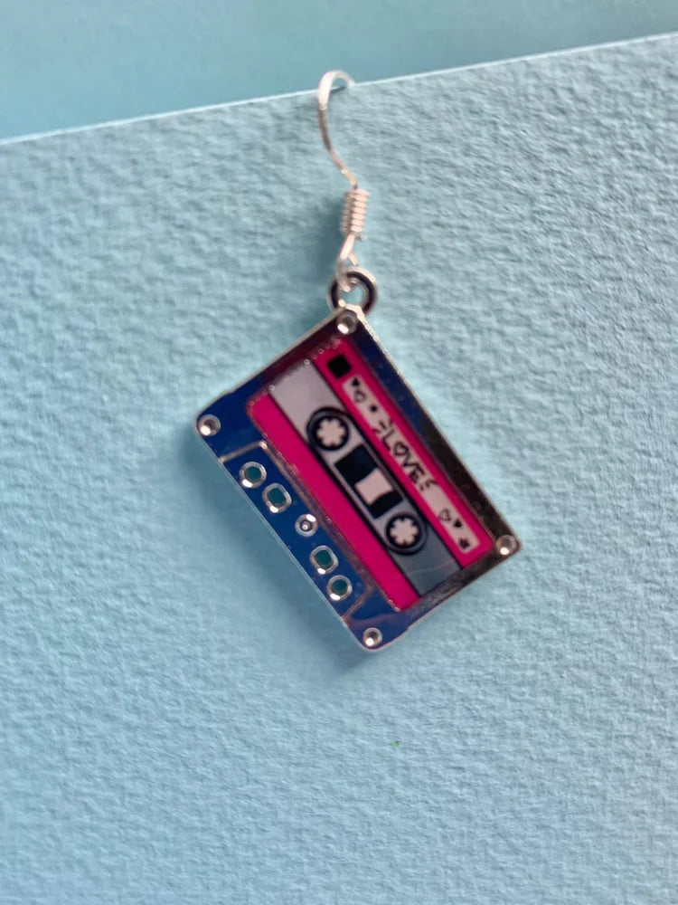 Cassette Tape Dangle Earrings