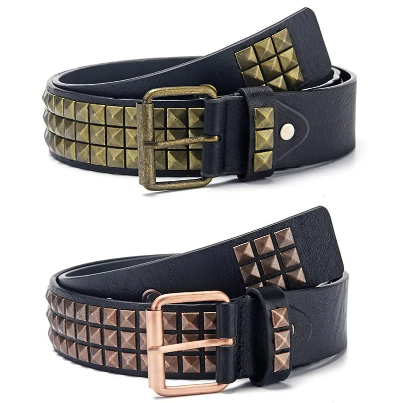 Punk Pyramid Rivet Belt