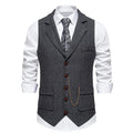 Men's Retro Herringbone Tweed Waistcoat