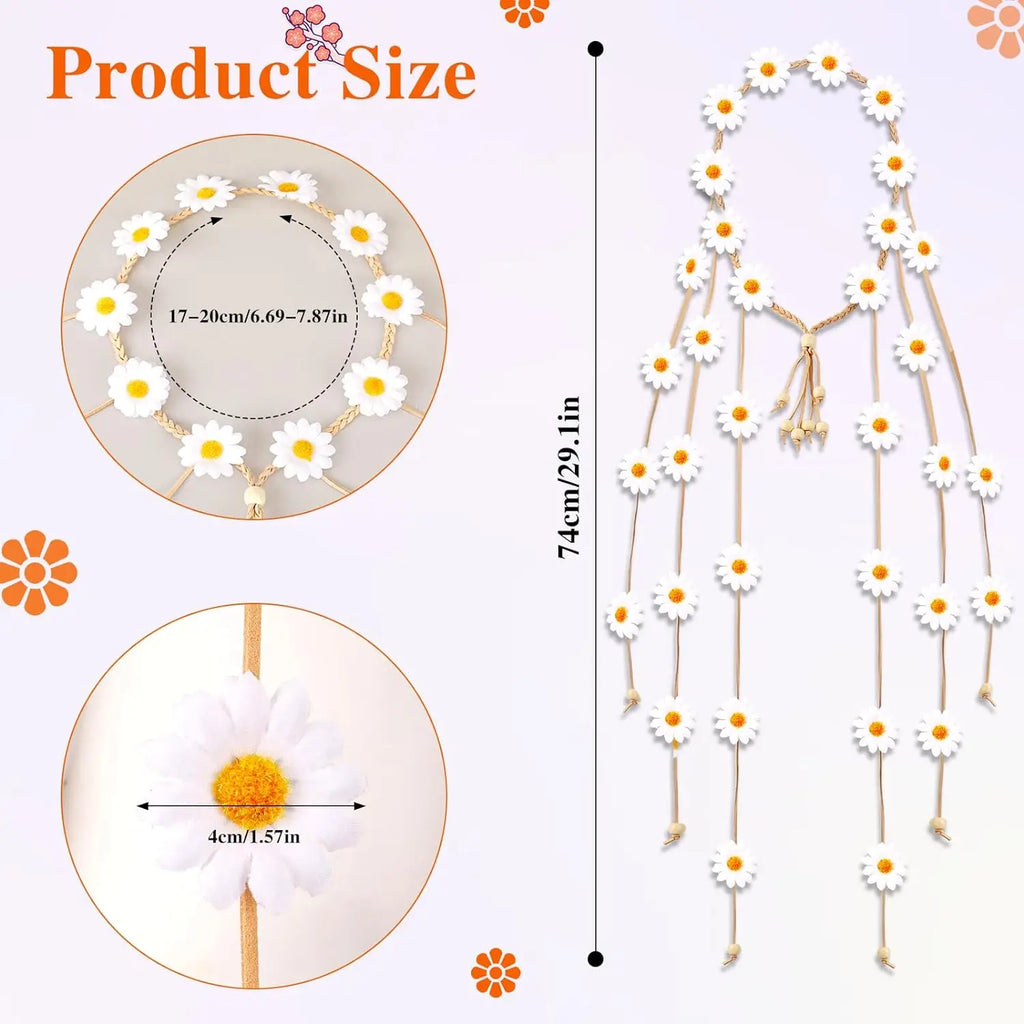 Bohemian Flower Crown Headband