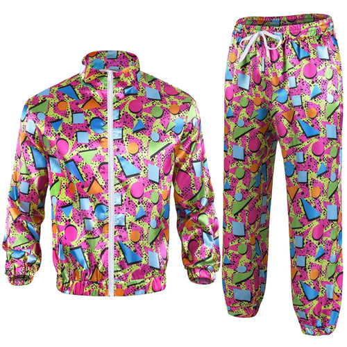 1990s Disco Tracksuit Set – Retro Party Costume