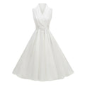 Women's Polka Dot Belted Summer Dress