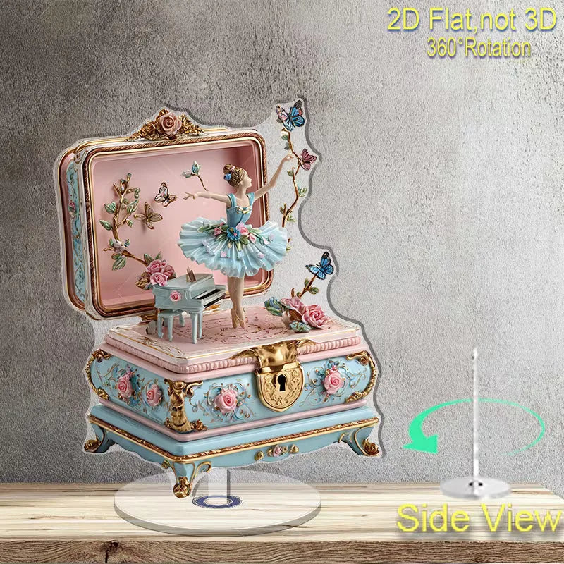 Ballerina Rotating Music Box