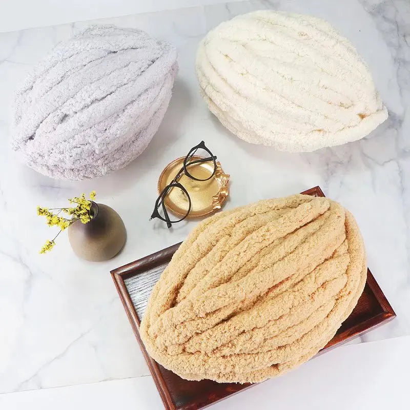 Chenille Yarn Blanket Kit – DIY Knitting Yarn