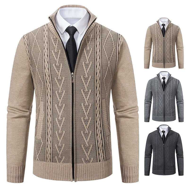 Men's Cashmere Padded Knit Sweater