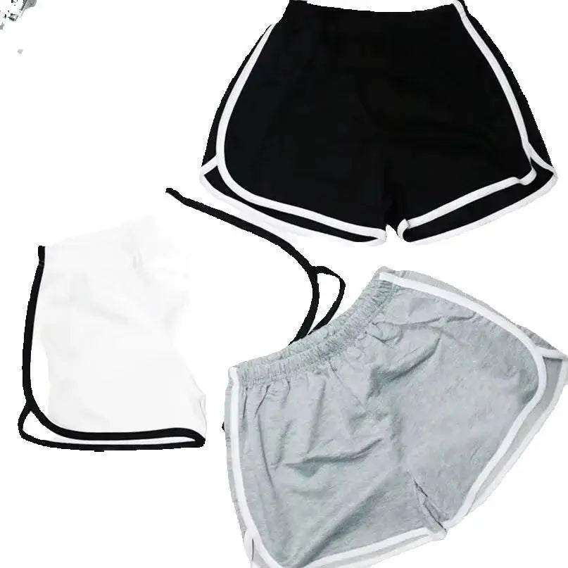 Women's Striped Sports Shorts