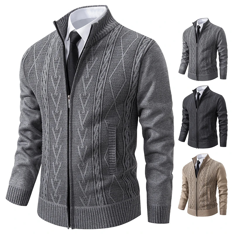 Men's Cashmere Padded Knit Sweater