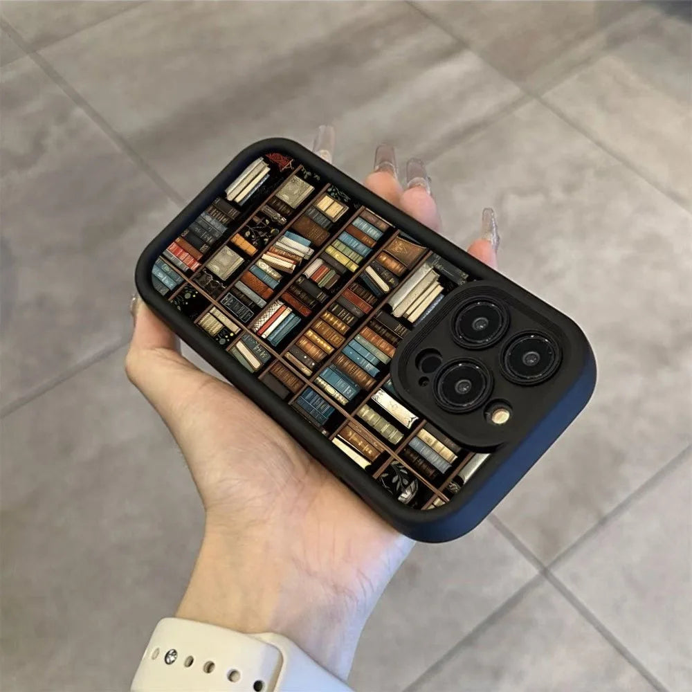 Bookshelf Pattern Phone Case