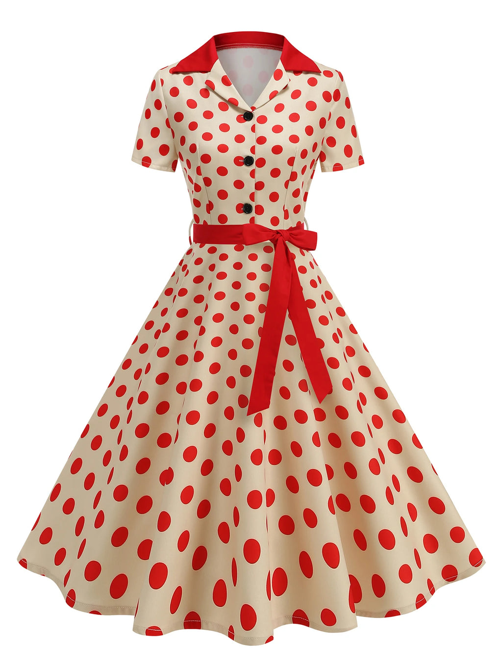 Women's Polka Dot 50s Party Dress