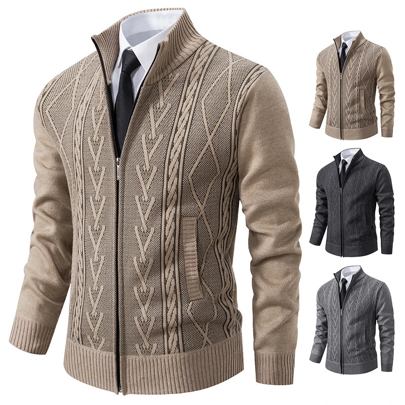 Men's Cashmere Padded Knit Sweater